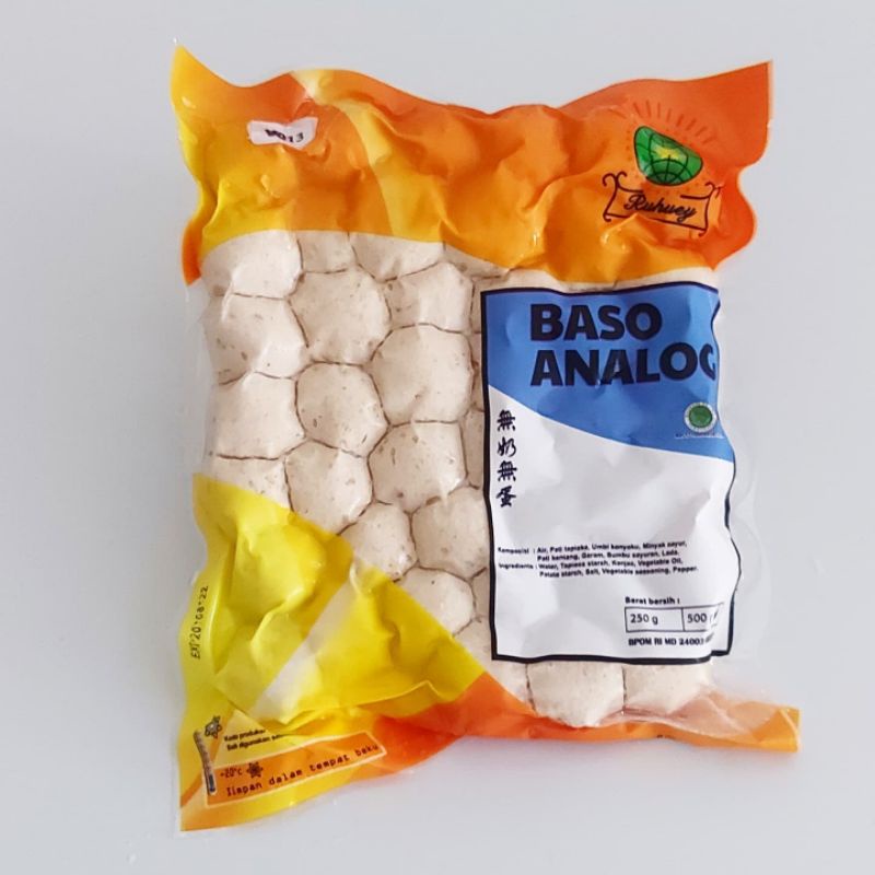 

Baso Analog Putih / Baso Ikan Vegan