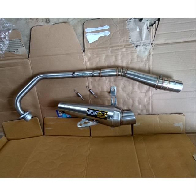 Knalpot rcb fulsistem buat motor mx king-mx new dan mx lama