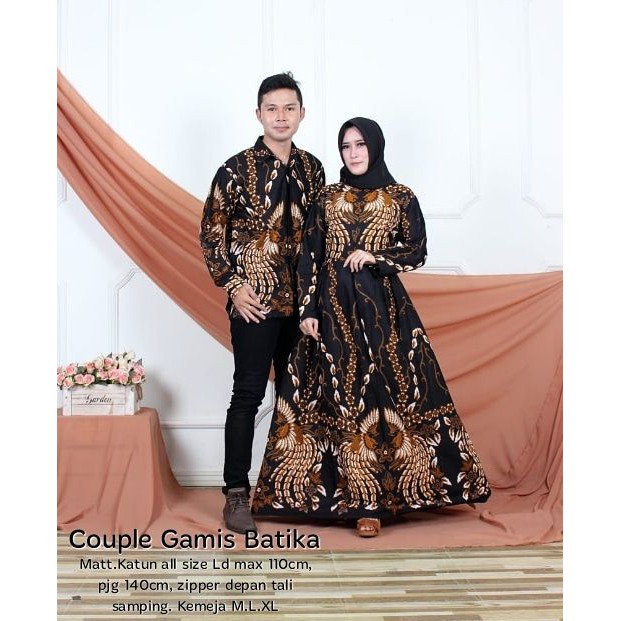 GROSIR BATIK COUPLE GAMIS BATIKA