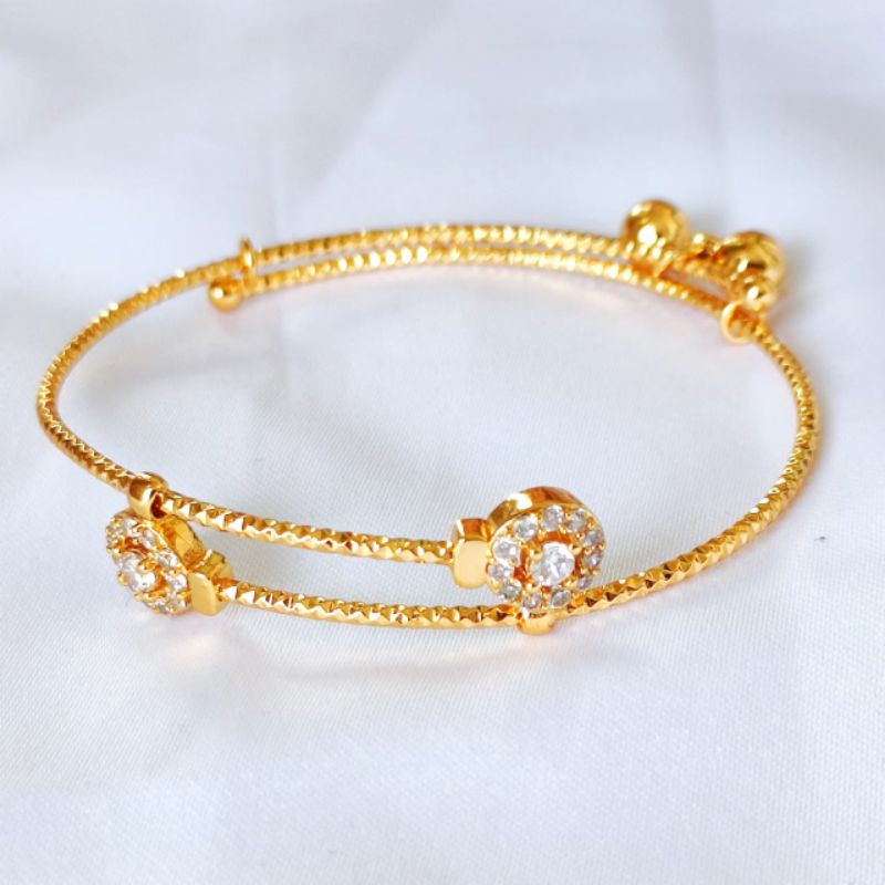 Gelang Bangle Xuping Wanita Warna Emas