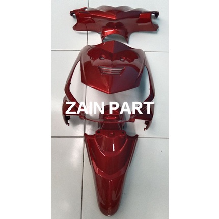 body halus set depan beat karbu warna merah spakbor atas original