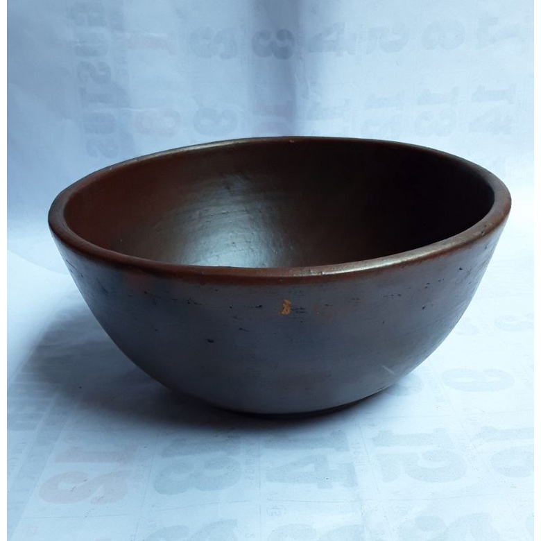 mangkuk diameter 18 cm gerabah tanah liat
