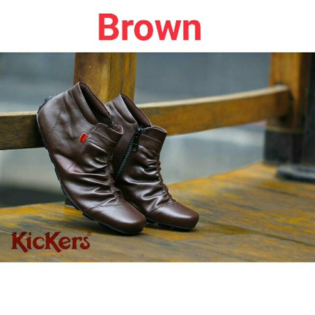 KICK TONE 01 BROWN SLIP ON PRIA KASUAL BS157 BS158 BS159 BS160 BS161 BS16 Slip