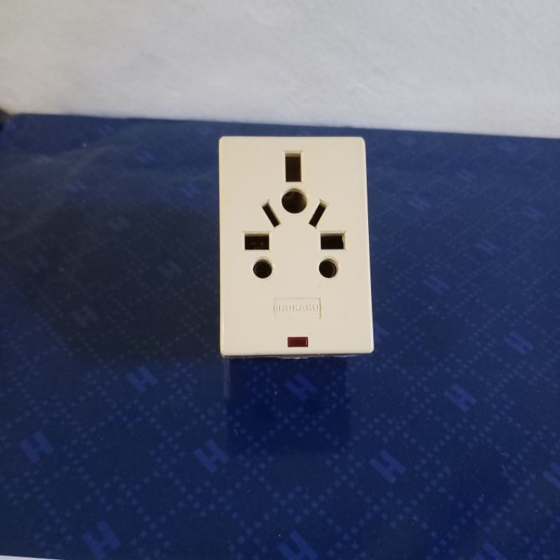 Steker T serbaguna +lampu indikator shukaku multi