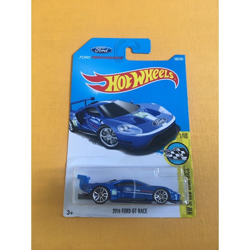 HOT WHEELS HOTWHEELS 2016 FORD GT RACE BIRU MAINAN ANAK DIECAST LANGKA PROMO MURAH BARU ORIGINAL