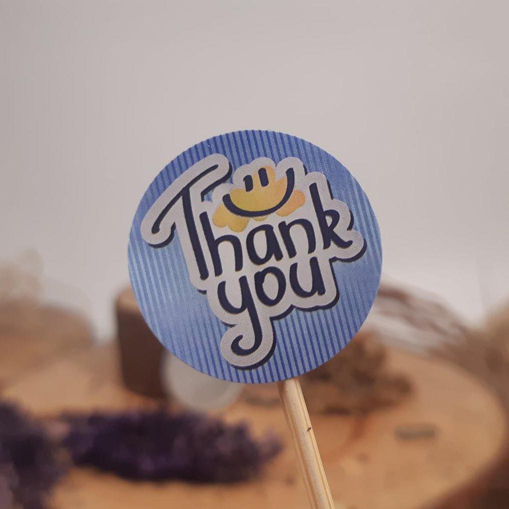 

#39 - Thank You Thankyou Sticker Label Stiker Amplop Terima Kasih Segel Kemasan Plastik Kardus Kue
