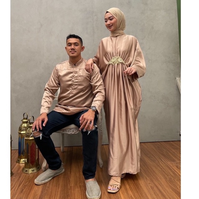 ( VM ) - Vanesha Margaretta - 084 Kaftan Couple / Busui / Couple Muslim