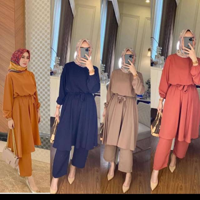 ONE SET SETELAN KATUN RAYON VISCOSE ADEM CANTIK POLOS ONE SET SETELAN KATUN RAYON VISCOSE ADEM CANTIK POLOS