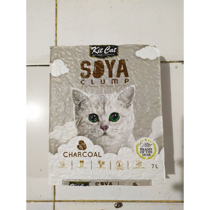 Kitcat Soya Clump 7L Cat Litter Pellet Kedelai Pengganti Pasir Kucing/Pasir wangi Gumpal