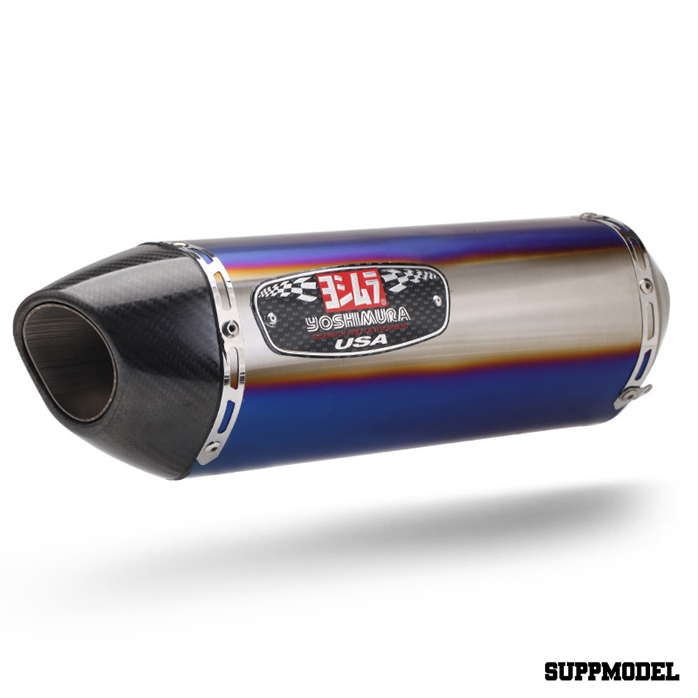 SPM Stainless Steel Motorcycle Exhaust Muffler Pipe Refit Tailpipe for Yoshimura