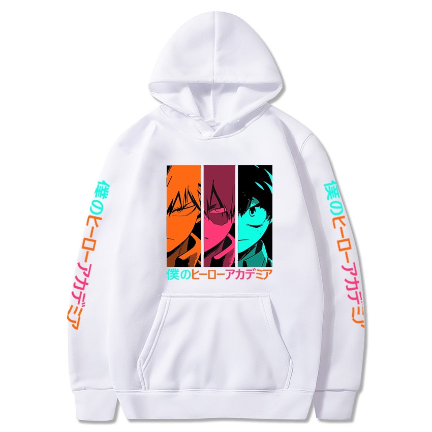 Jaket Bakugou Katsuki - Jaket Sweater Switer Pullover Hoodie Anime My Hero Academia Todoroki Shoto