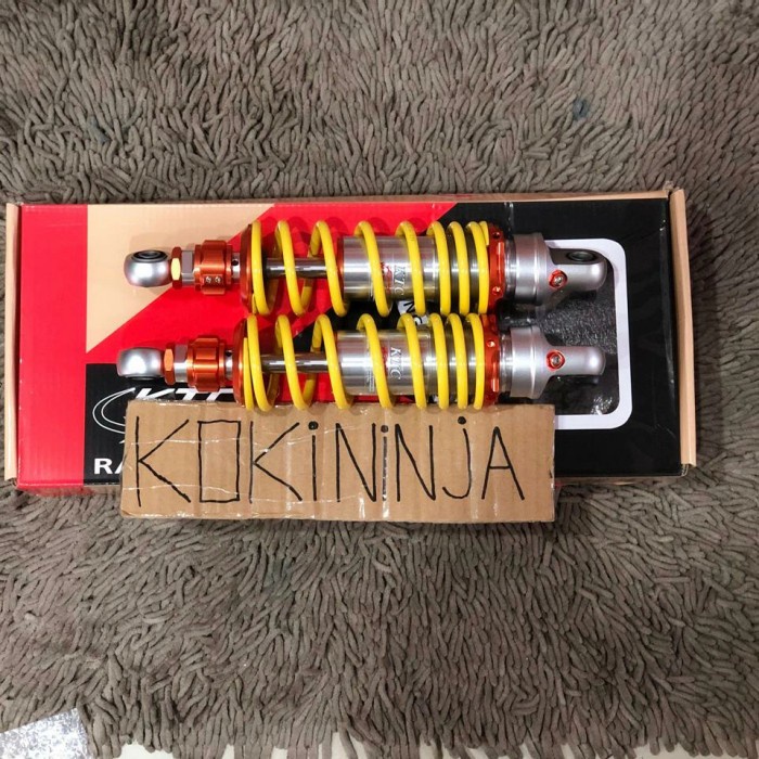 shock ktc racing non tabung klik bebek 280mm original yellow
