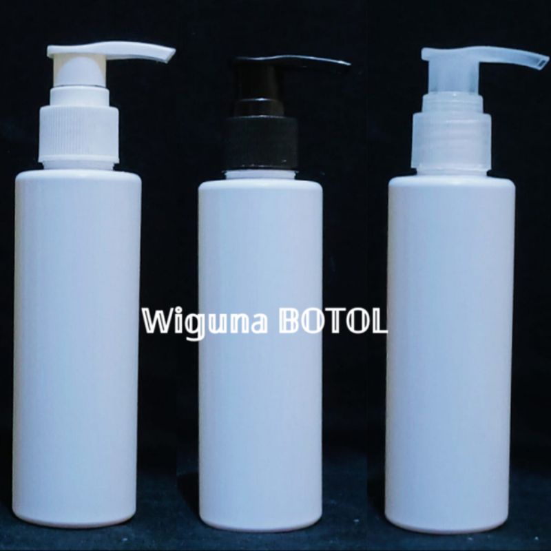 Botol Pump 150ml Putih RF / Botol RF 150ml Putih Tutup Pump Lotion