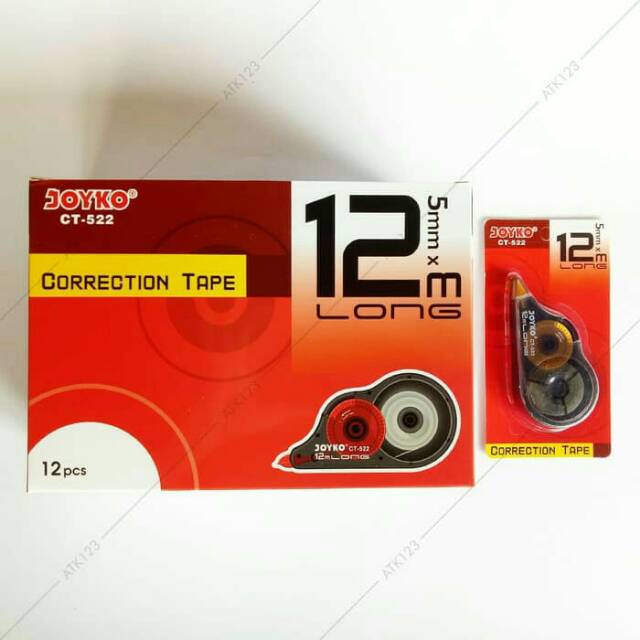 

Correction tape joyko 5mm x 12 m murah