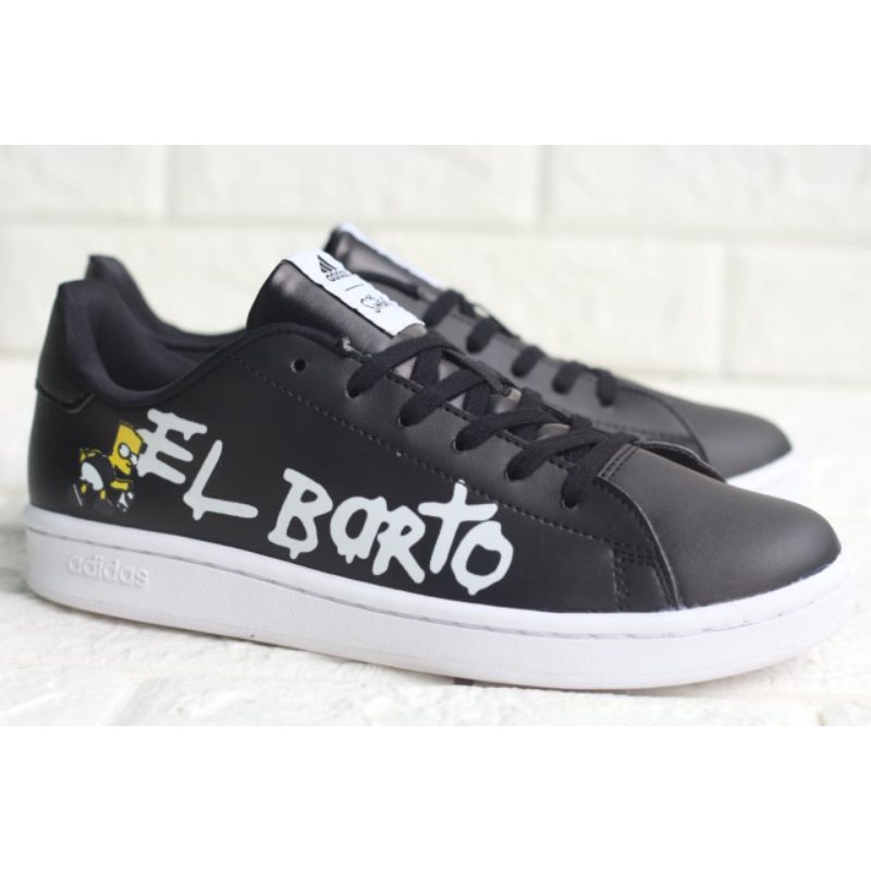 SEPATU ADIDAS EL BORTO SIMSONS BLACK LIST WHITE
