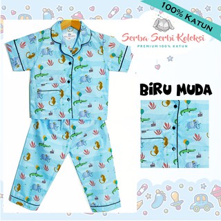 PIYAMA ANAK  100 KATUN PREMIUM  BAJU  TIDUR ANAK  SA 4 