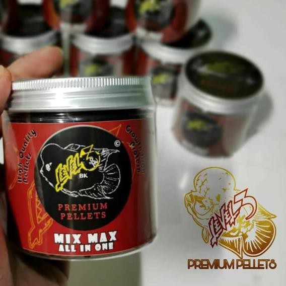 makanan pakan louhan LEVEL3 PELET Mix Max 100gr pellets louhan