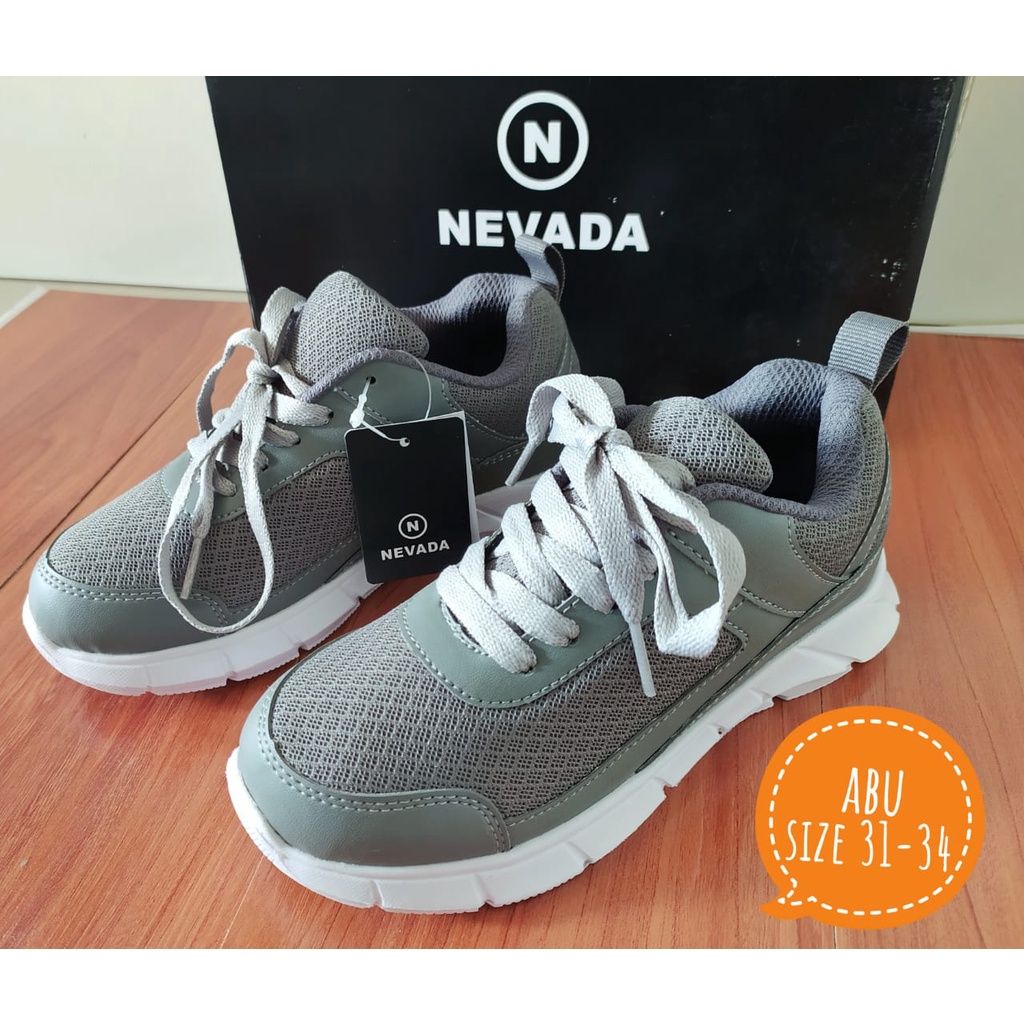 Sepatu Sneakers Anak Laki-laki NEVADA ABU