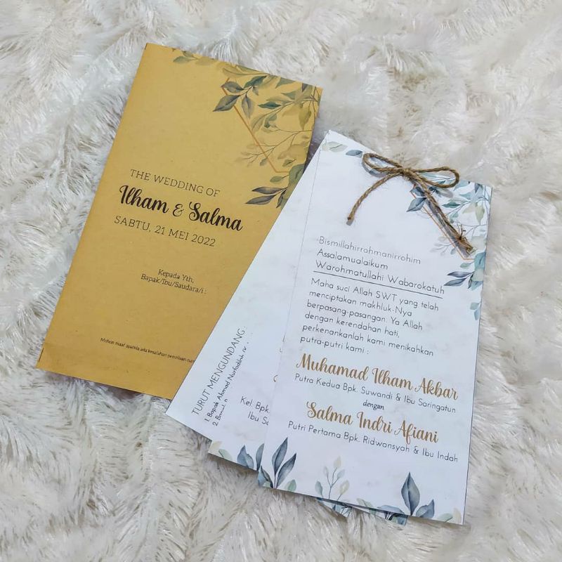 Undangan Simple Elegan Termurah / Undangan Elegan / Undangan Unik / Undangan Pernikahan