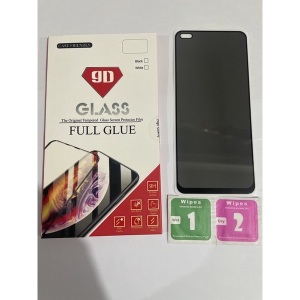 [Anti SPY] Oppo Reno 4 | Reno 4F Anti Gores Layar Anti Spy - Privasi Tempered Glass Full Cover Ceramic Anti SPY Reno4