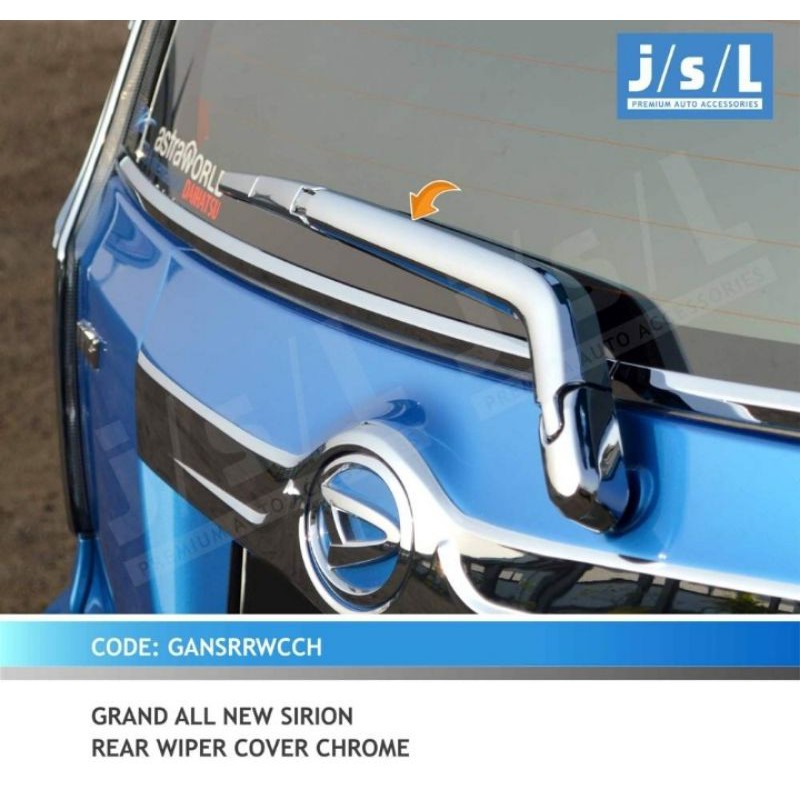 Cover Wiper Belakang Chrome Grand All New Sirion Jsl