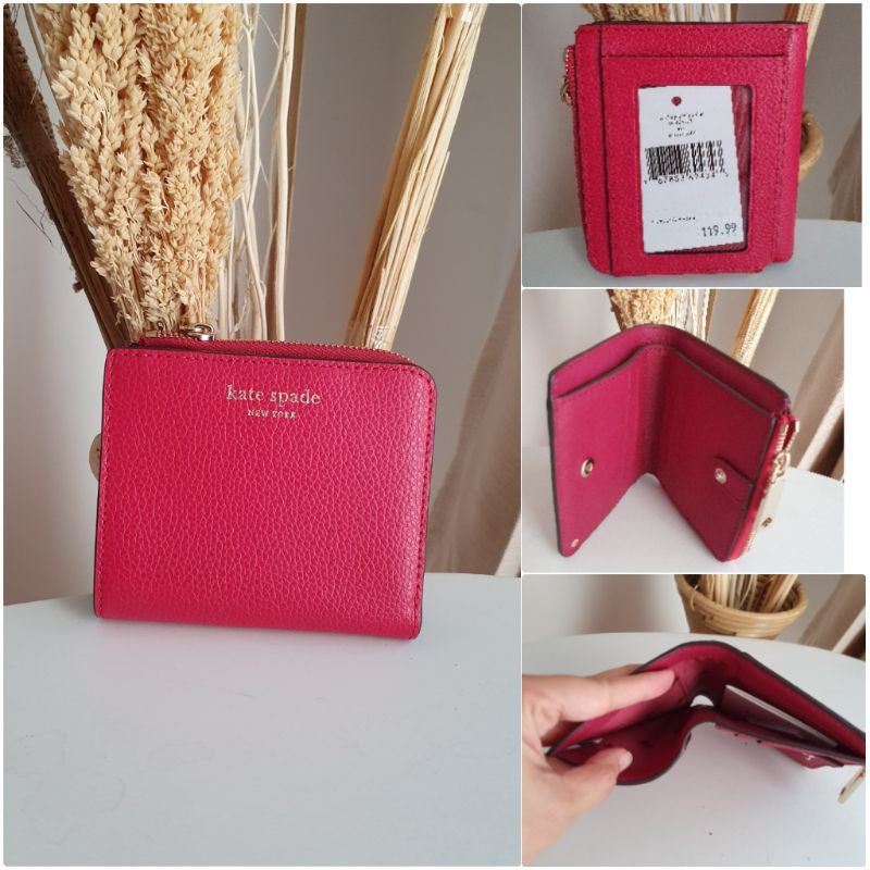 Kate spade small bifold wallet redcoke Original