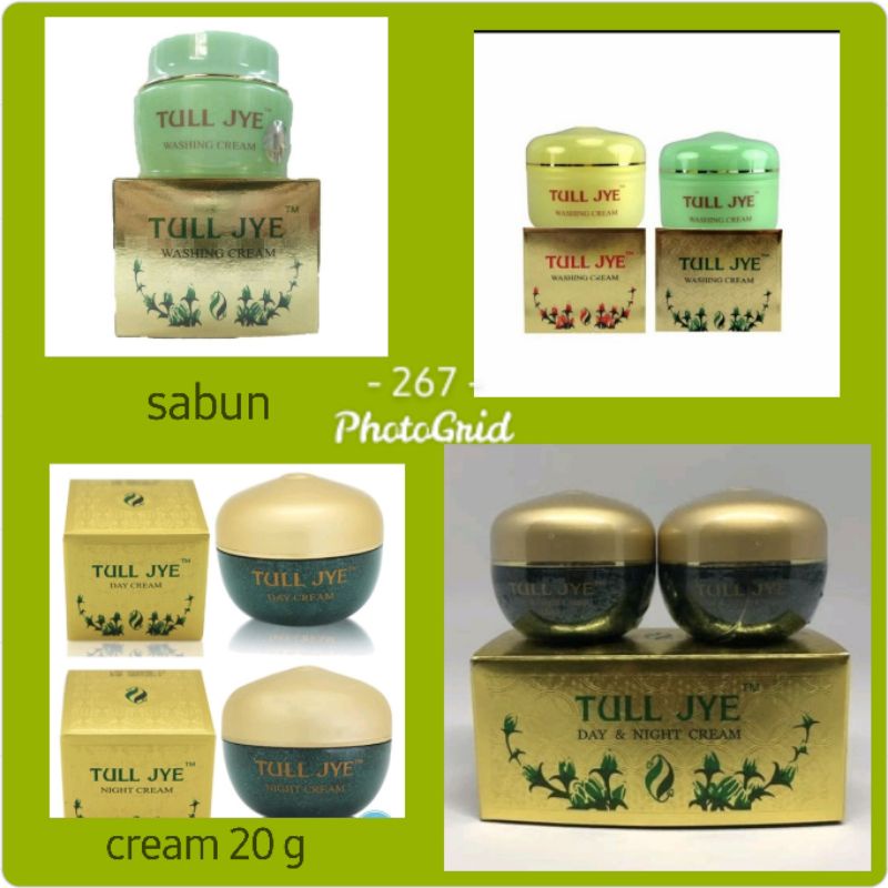 Tull Jye Cream siang malam Anti Aging/washing cream