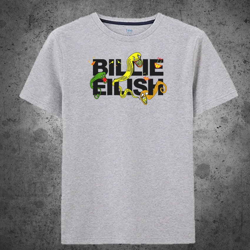 KAOS DISTRO pria terbaru&quot;BILLIE ELISH X WORM&quot;