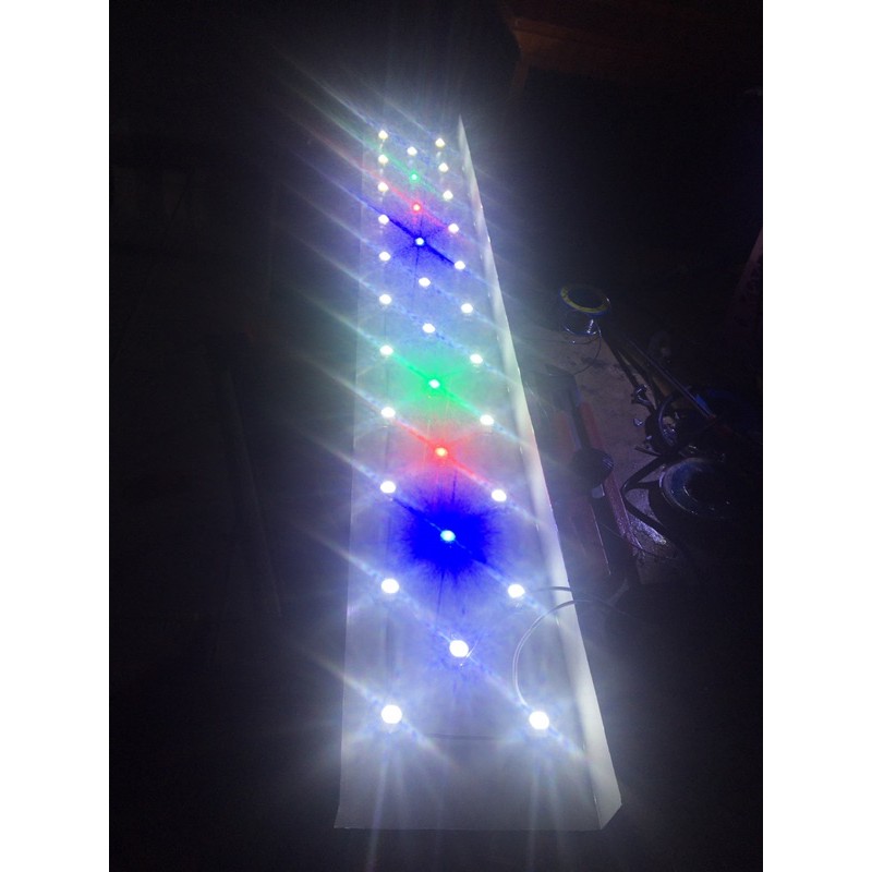custom order lampu led hpl aquascape 30-80cm dengan daya 14-100watt