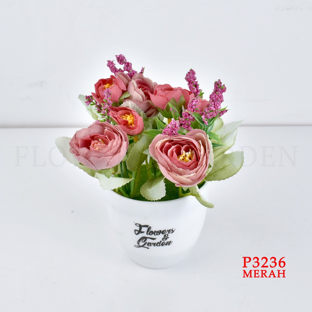 TIB P3236 TANAMAN BUNGA HIAS POT TANAMAN HIAS DEKORASI RUMAH DAN BUNGA PLASTIK-7