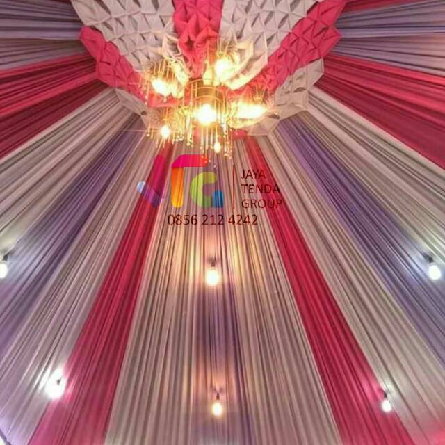 Dekorasi Lampu Hias Untuk Plafon Tenda Dekorasi