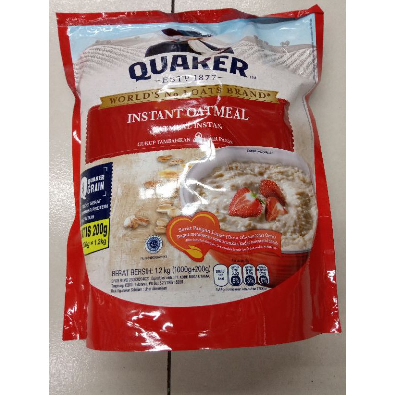 

quaker instant oatmeal 1200gr