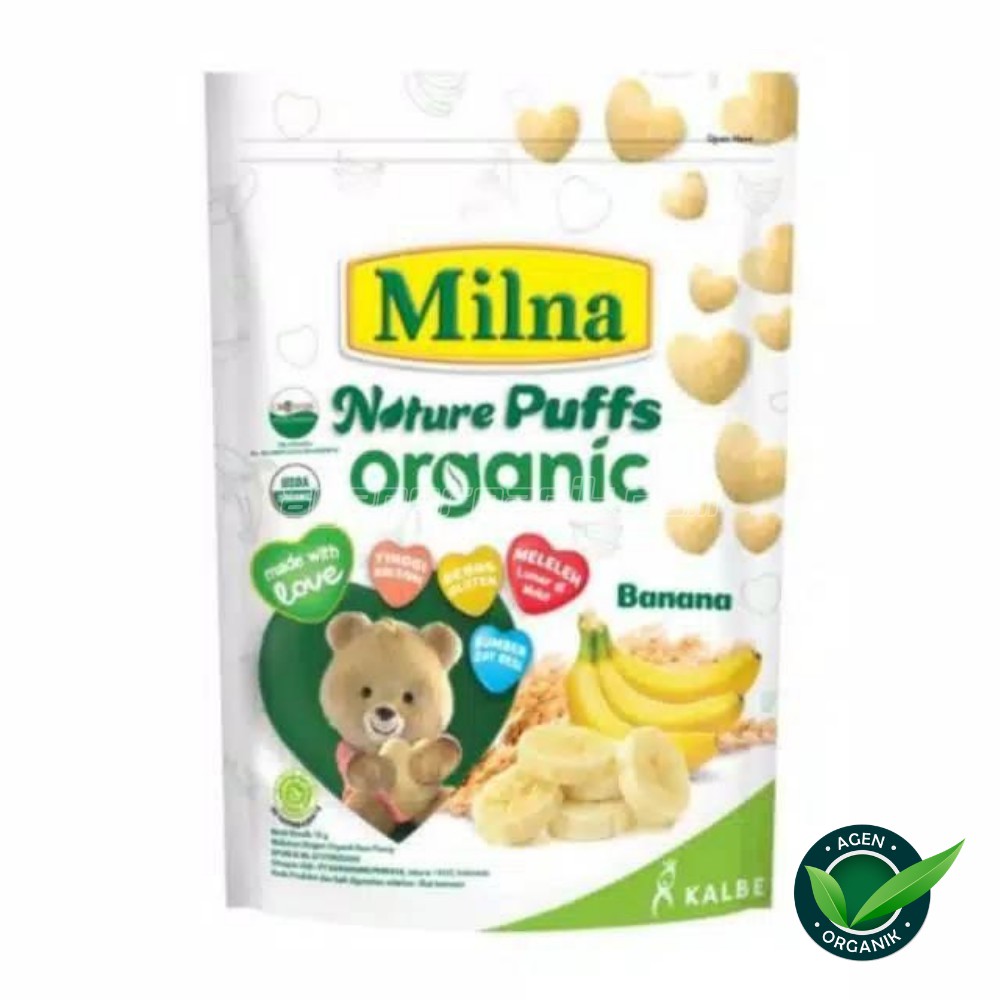 

Milna Nature Puffs Organic Pisang / Snack Milna Organik