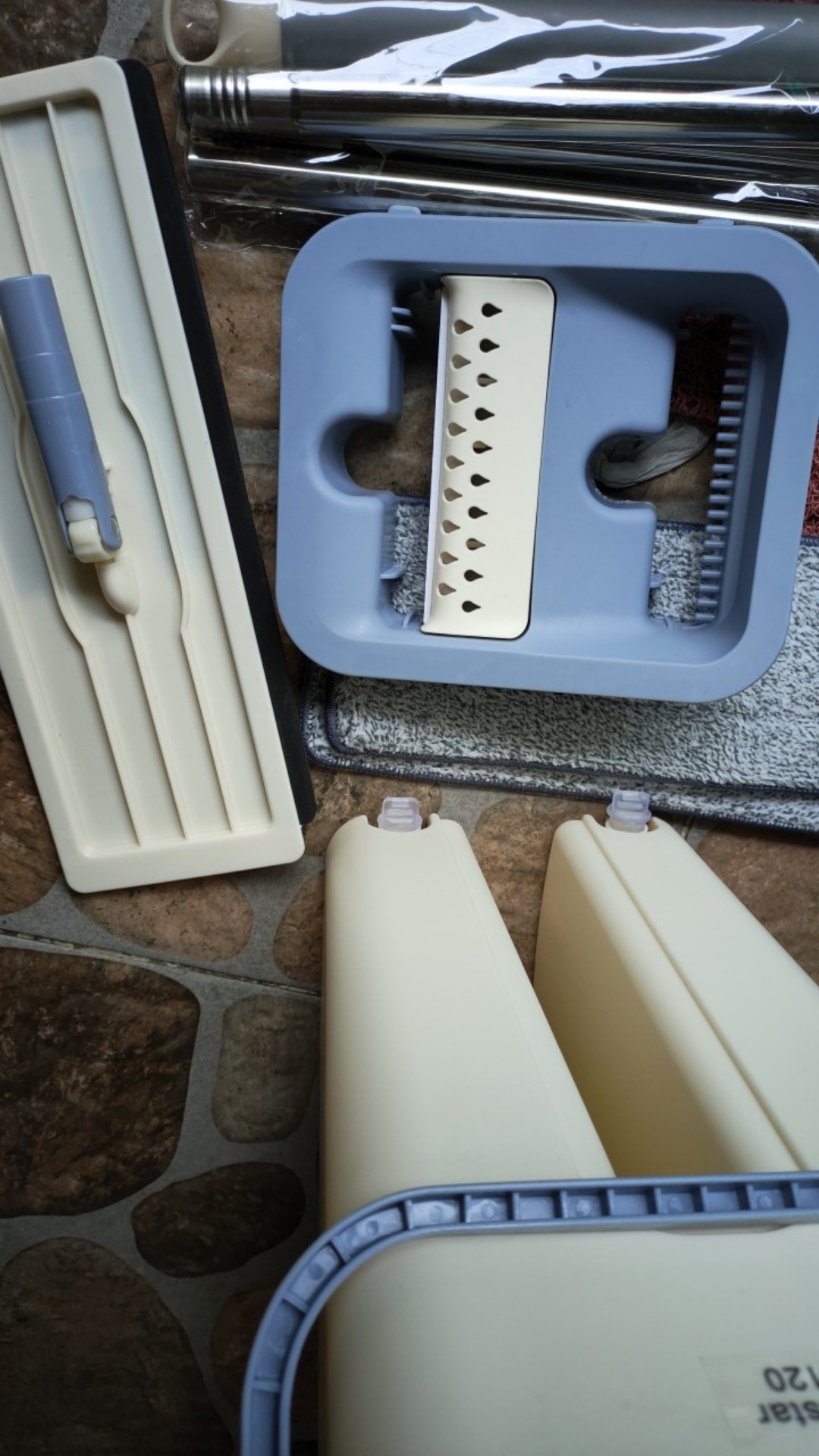 Alat Pel Praktis Ultra Mop Briny Brown Bentuk Persegi Panjang Untuk Perlengkapan Rumah Free 2 Kain