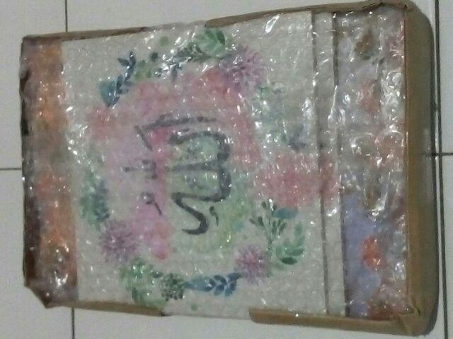 Wooden Projects Poster Islamic Walldecor Lafadz Allah Muhammad Shabbychic Pajangan Dinding - Lfb11