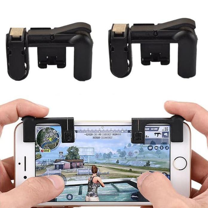 Bundling Gamepad Stand Android Ios & L1R1 Trigger Android Ios - Hitam