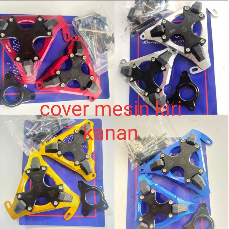 COVER MESIN R15 MXKING VIXION XABRE SET KIRI KANAN TUTUP MESIN CNC