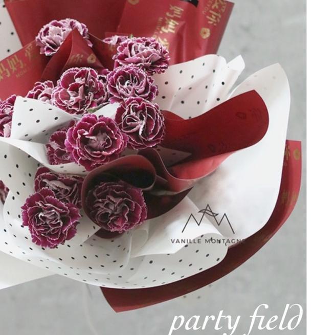 

❊ [1PAK/20PCS] XXY DOT kertas bunga / flower wrapping paper ☜