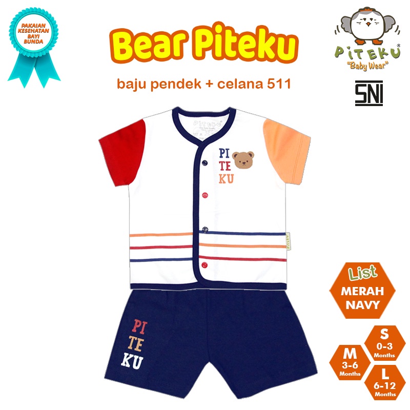 PITEKU SETELAN NECI BEARPTK CELANA C511 / SETELAN ANAK