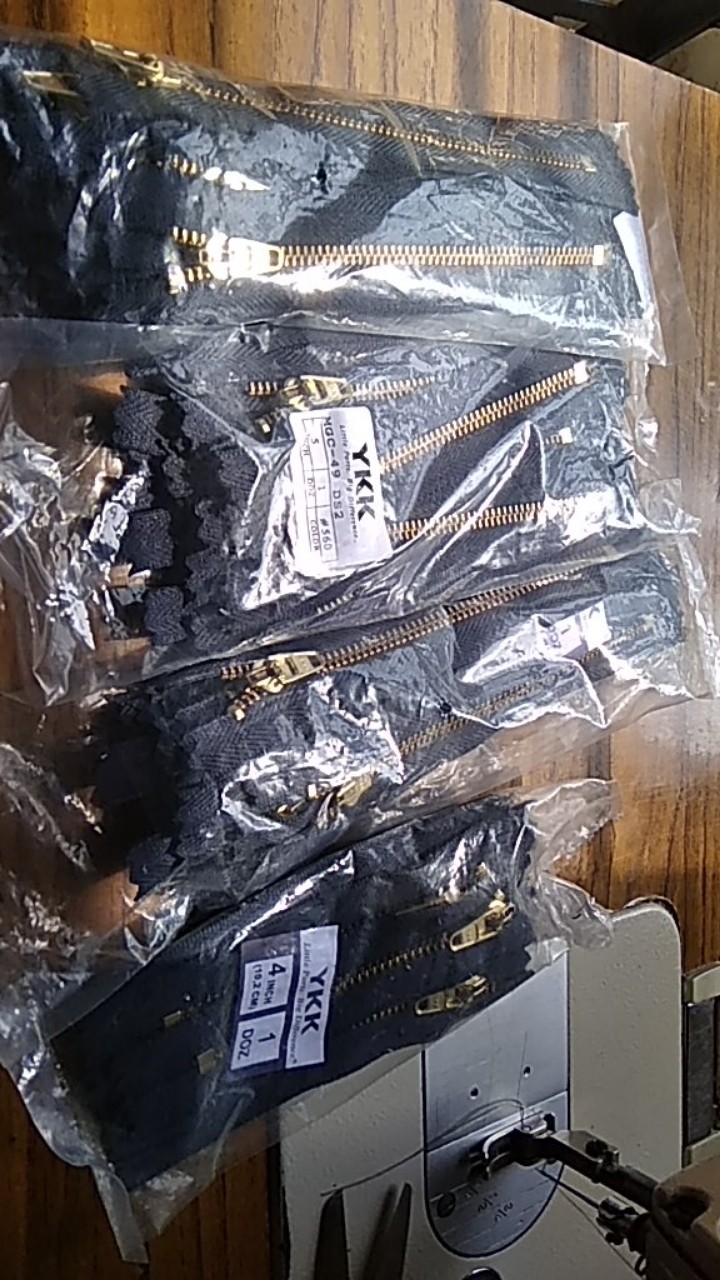 Resleting Besi Jeans Ykk Size 6 Inci 15cm Hitam Dan Biru Dongker Laris Manis