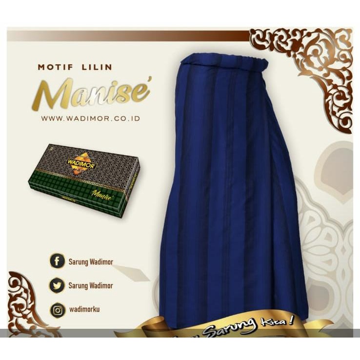 Sarung WADIMOR Aneka Motif MANISE TERATAI WAKANDA SULAM TEMANTEN Sarung Tenun Laki Laki