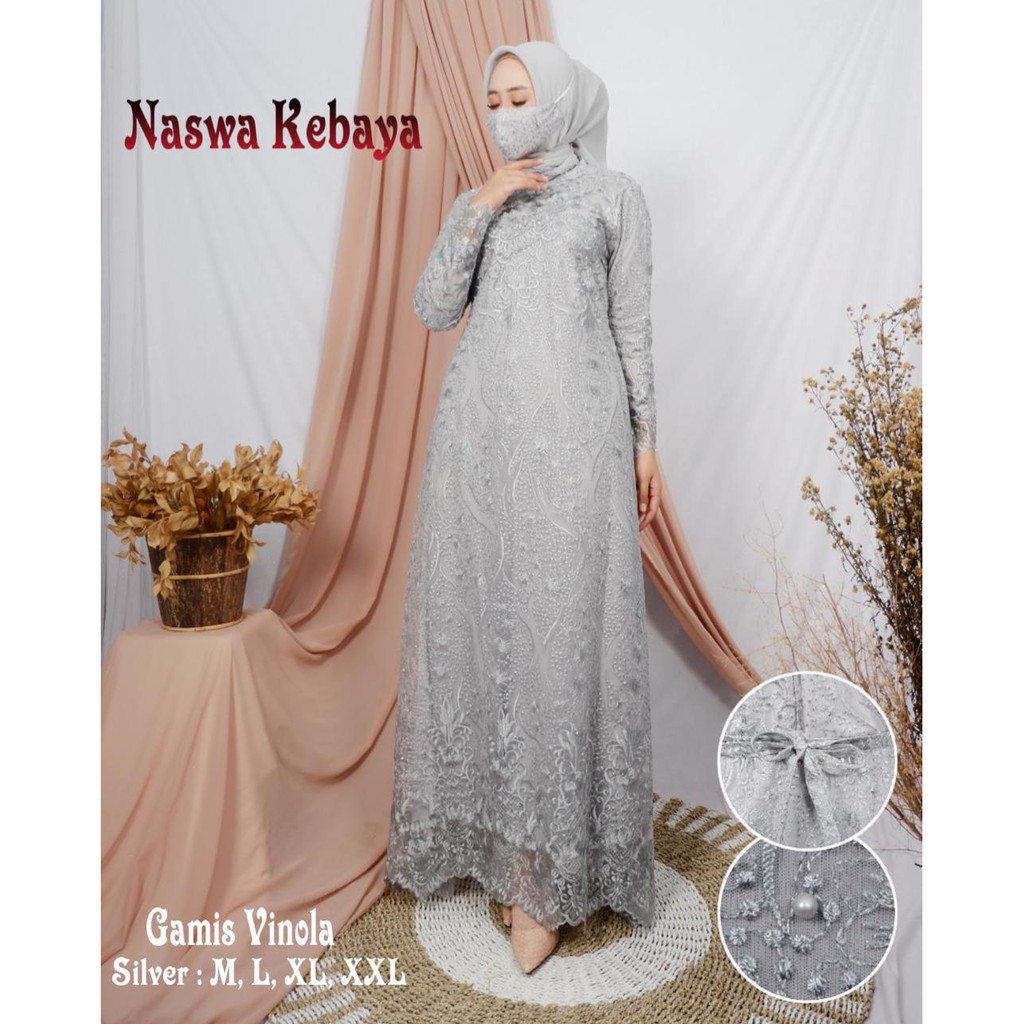 PROMO LONG DRESS TULLE MUTIARA BORDIR PREMIUM / LONG GAMIS TULLE MUTIARA BORDIR / LONG GAMIS PESTA