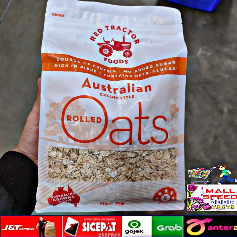 

RED TRACTOR AUSTRALIAN ROLLED OATS 1KG