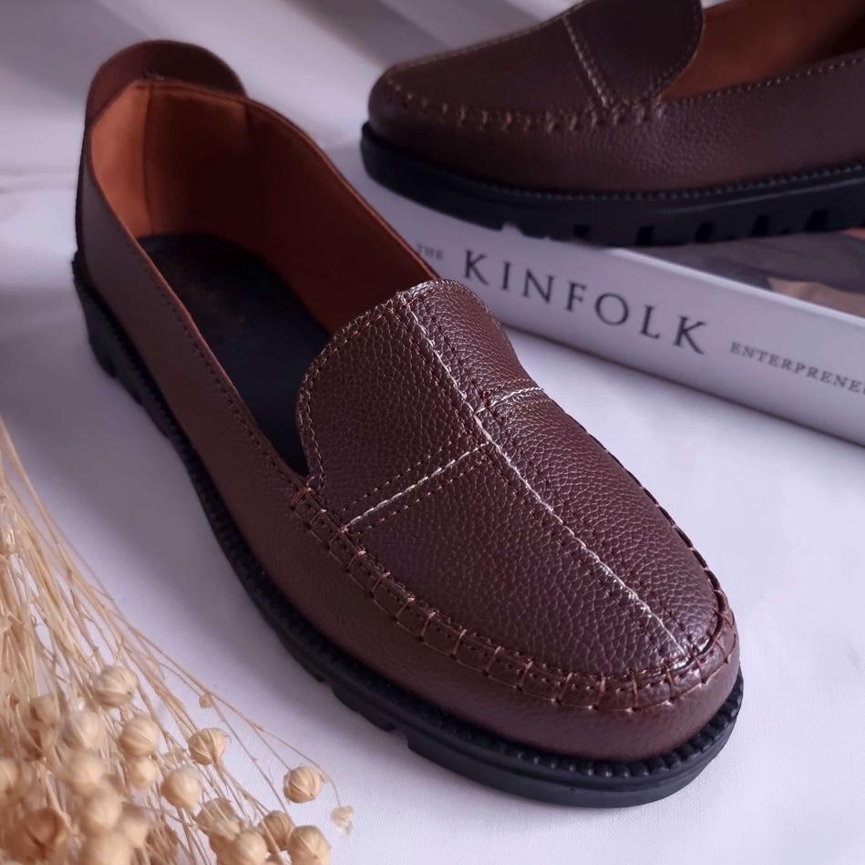 Discount--Sepatu Flatshoes Pantofel LW Wanita Perempuan Cewek Kerja Kantor Formal Loafers Flat Shoes