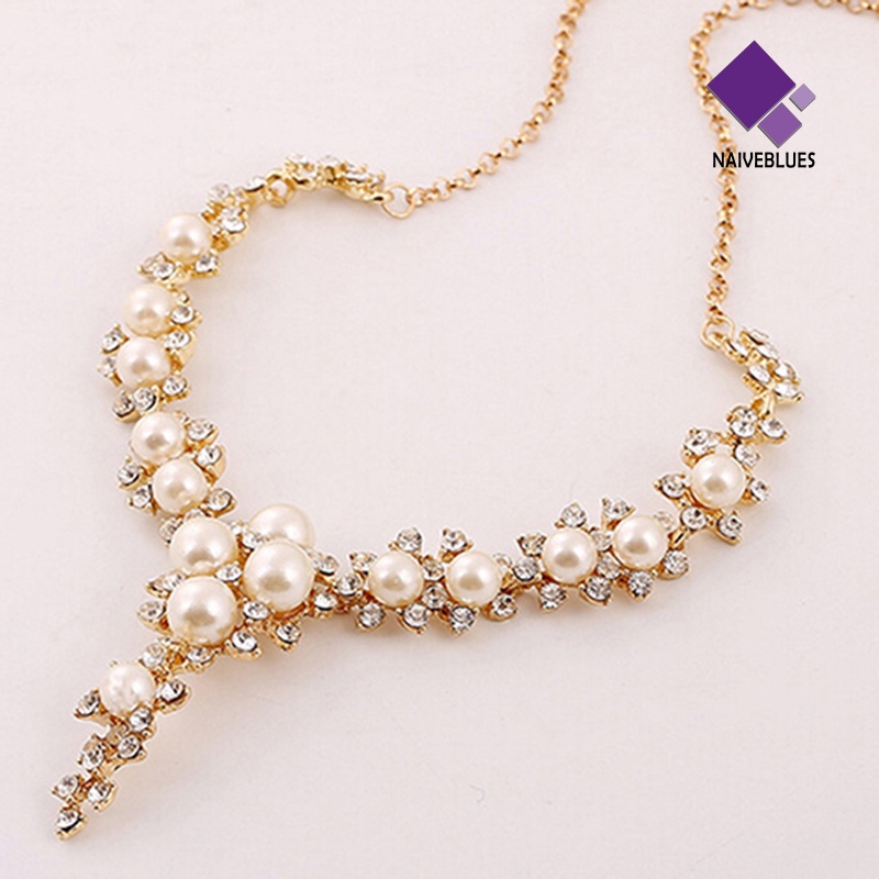 Kalung Liontin Clavicular Faux Charms Untuk Wanita