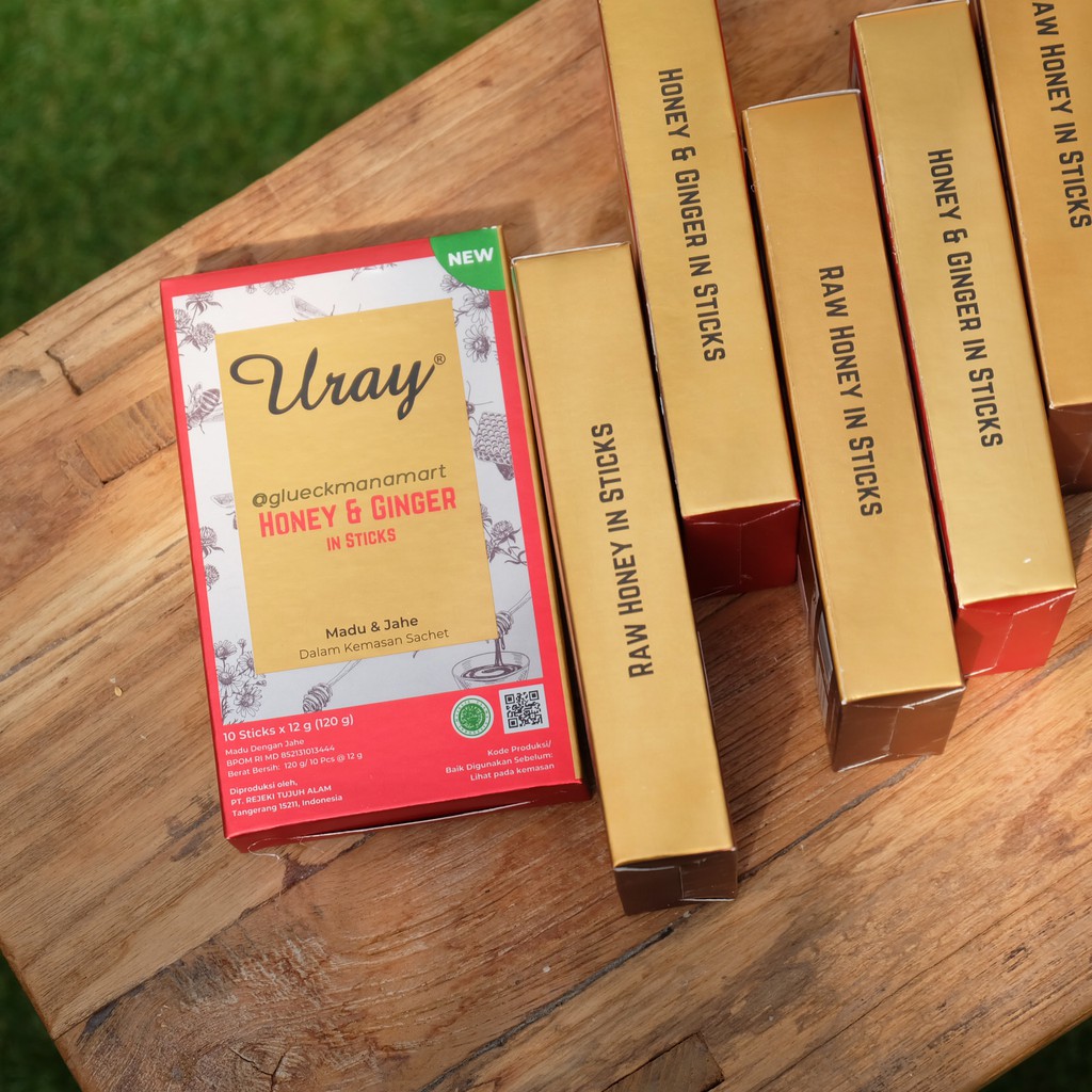 

Madu Uray Honey & Ginger in Sticks 10 x 12 gr