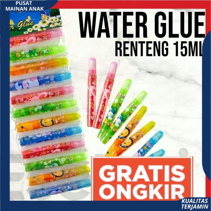 lem Kertas glue renteng cair 15 ml lem kertas water glue  perekat Best Quality