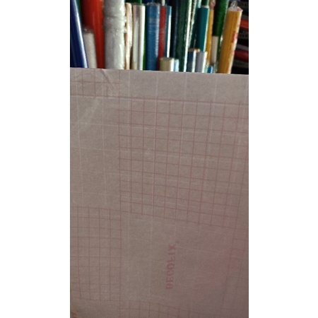 Sticker Kaca Sandblast Motif Kotak - Kotak