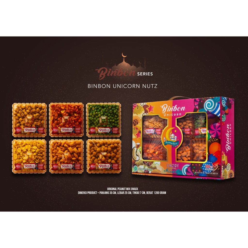 

TERMURAH - TERLARIS - Paket Kue Lebaran Kue Kering Lebaran BinBon UNICORN NUTS (HALAL)