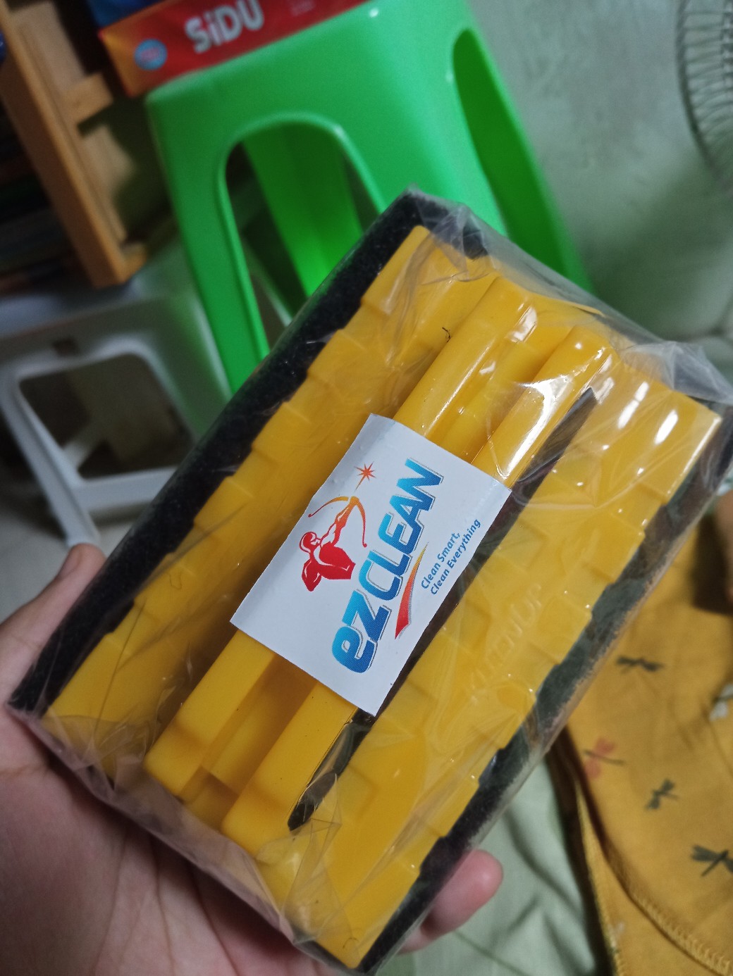 Ezclean Black Pad Sikat Lantai Sikat Keramik Porselen Sikat Kamar Mandi Kloset Scouring Pad Premium